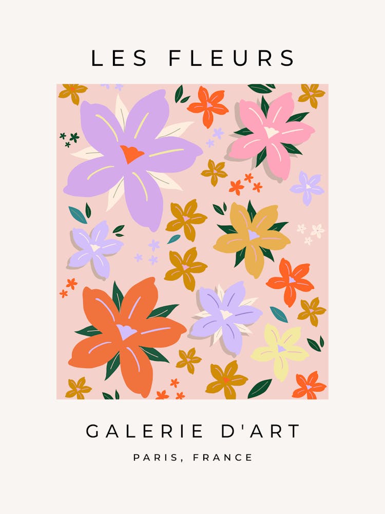 Les Fleurs | 04 - Retro Colorful Floral