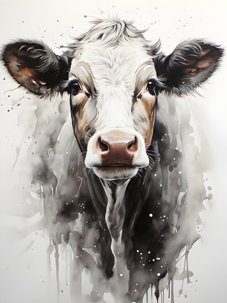 Watercolor Wonder Bovine Beauty