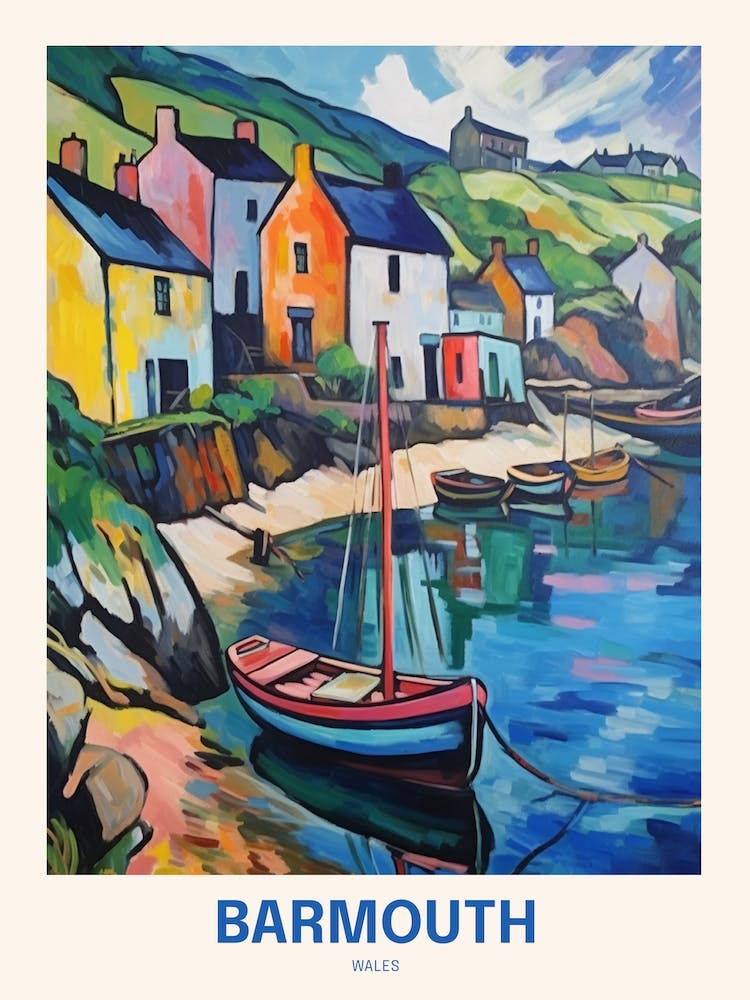 Barmouth Wales 8 Uk Travel Poster