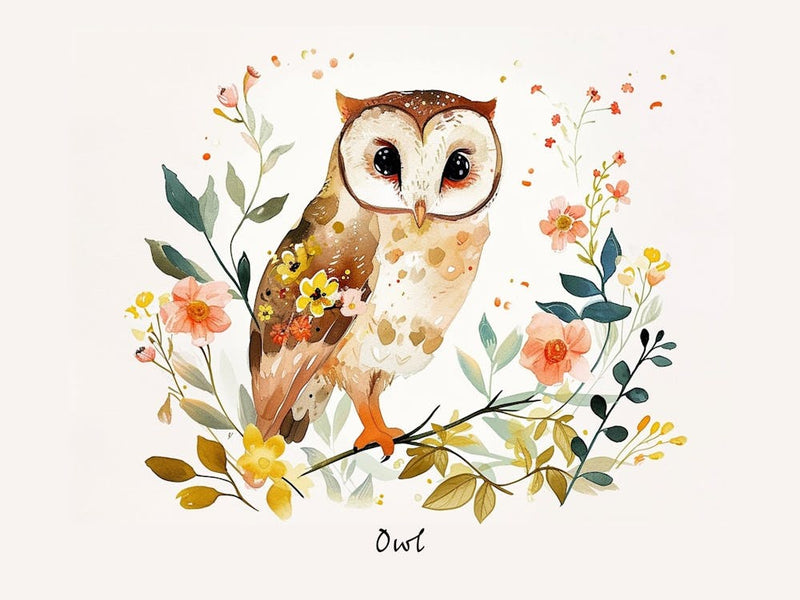 Little Floral Owl 1 Poster