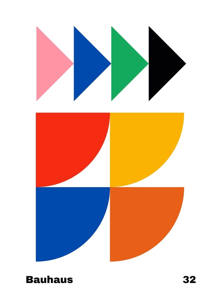 Geometric Bauhaus Poster 32