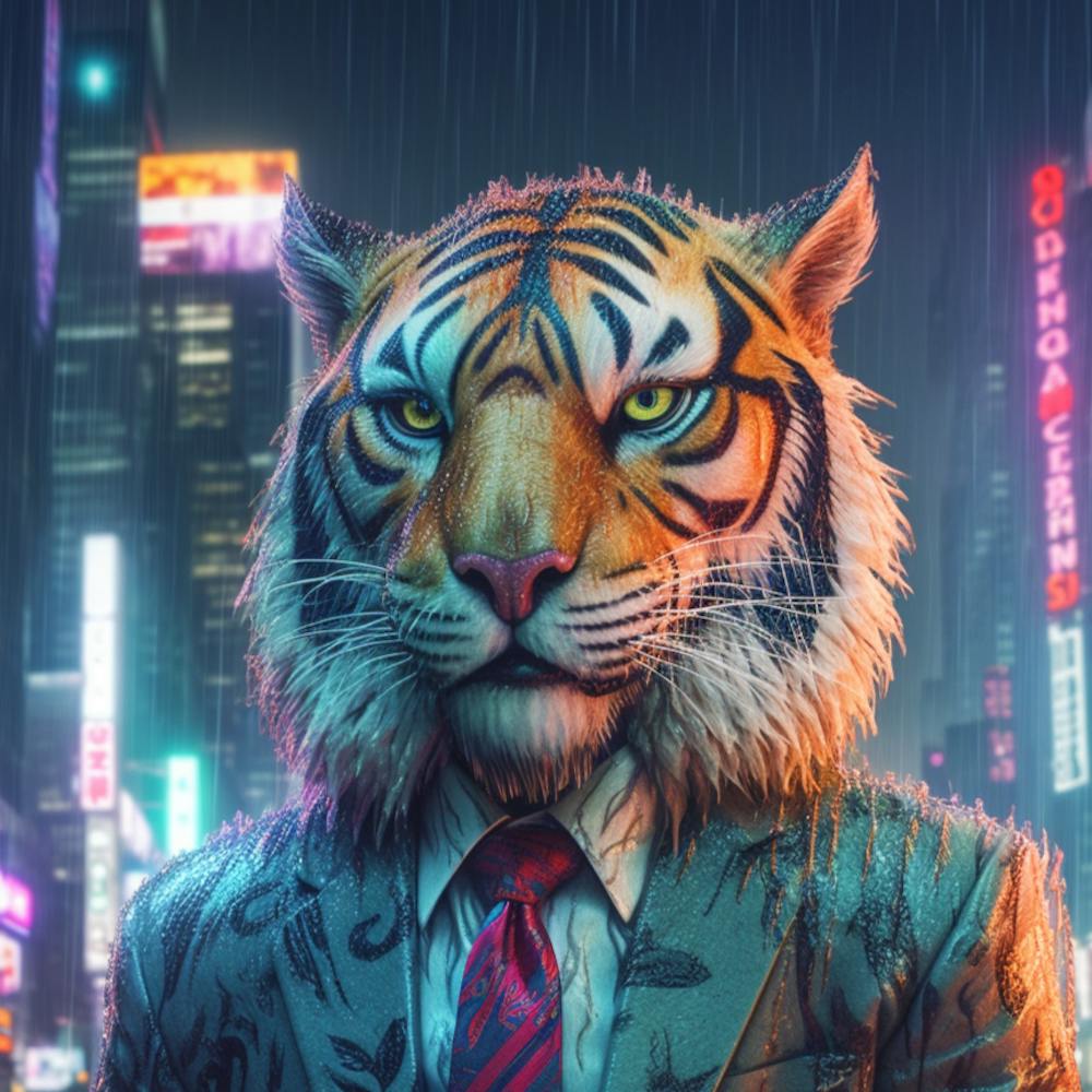 Tigre Dans La Ville