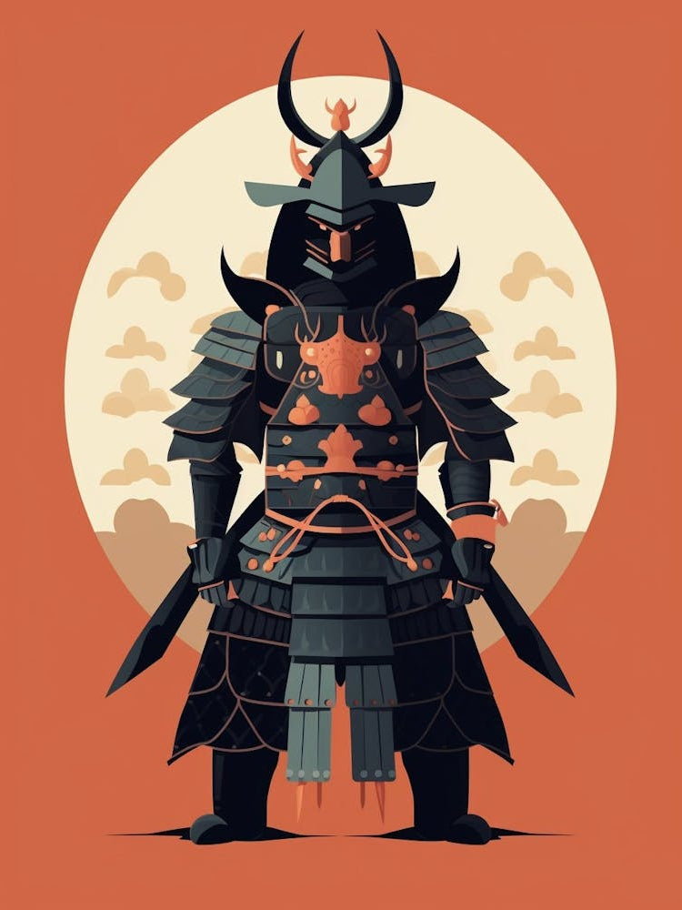 Japanese Samurai Illustration 11