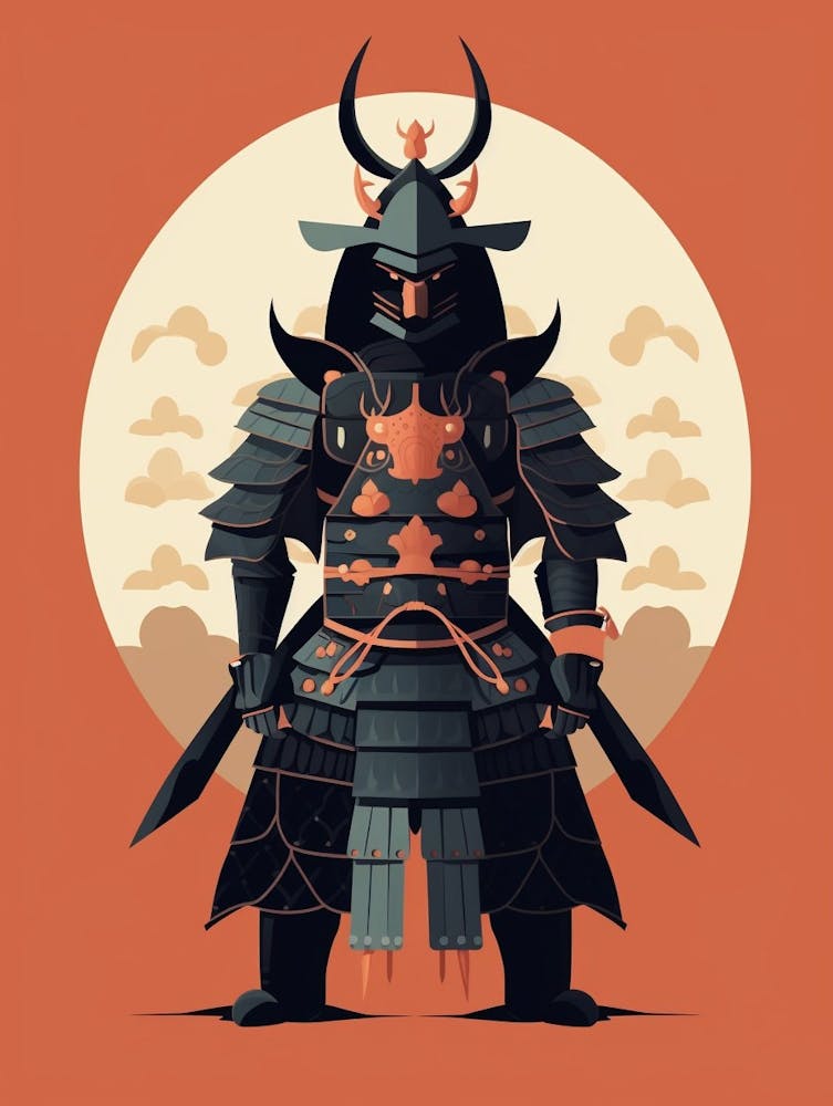 Japanese Samurai Illustration 11