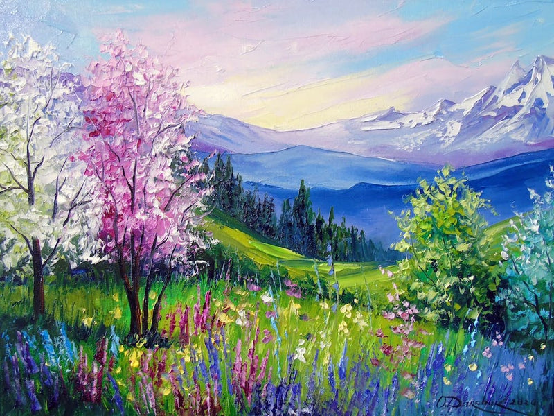 spring in the mountains