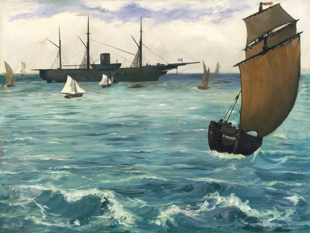The Kearsarge At Boulogne, Édouard Manet