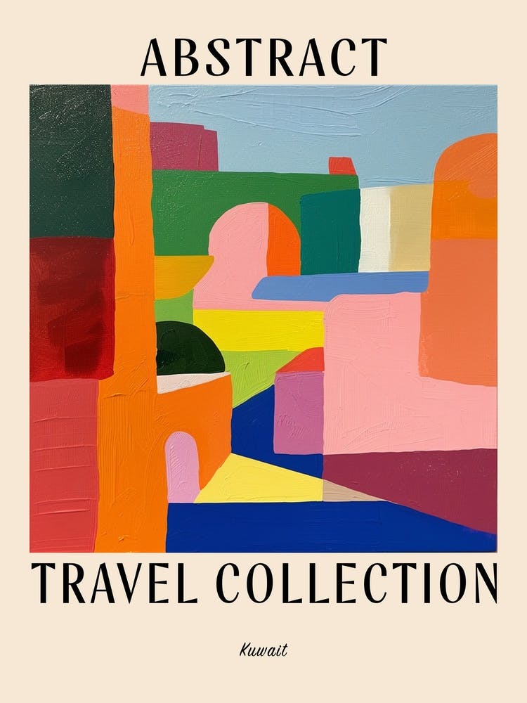 Abstract Travel Collection Poster Kuwait 3