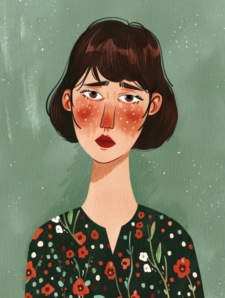 Illustration eines Mädchens 6