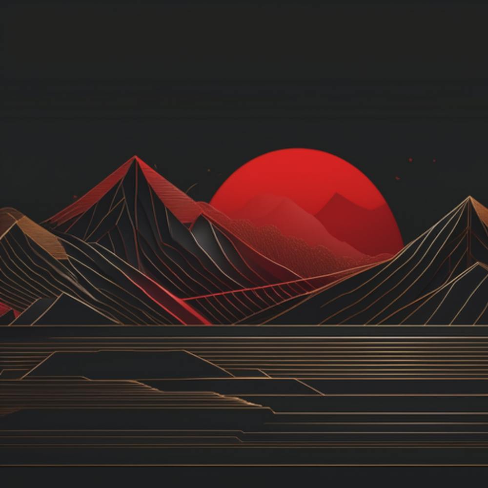 Abstract Mountain Landscape 1