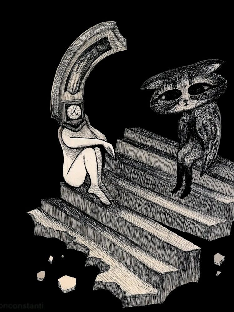 Hibou Et Chat