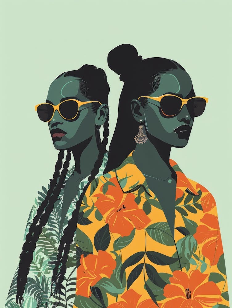Two African Women In Sunglasses 4
