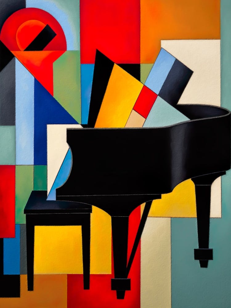 Abstract Piano Painting