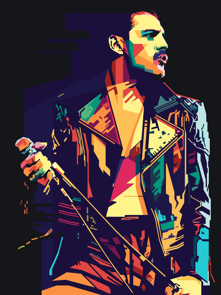 Freddie Mercury Style WPAP