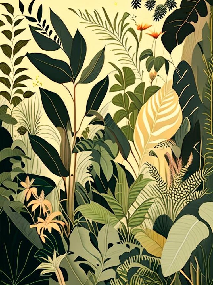 Jungle Botanicals 2 Rousseau Inspired