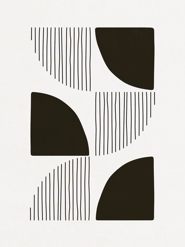 Shapes and Lines - Black 04