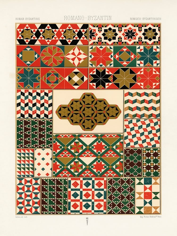 Roman Byzantine Pattern, Albert Racine