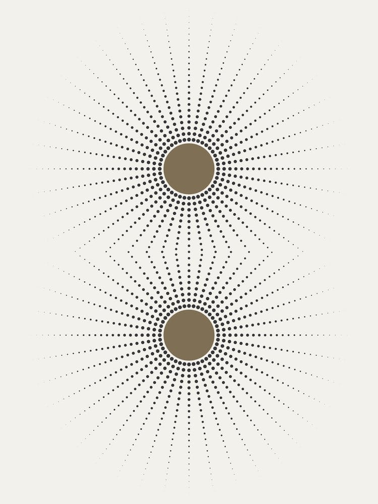 Sunbursts. Abstract Boho
