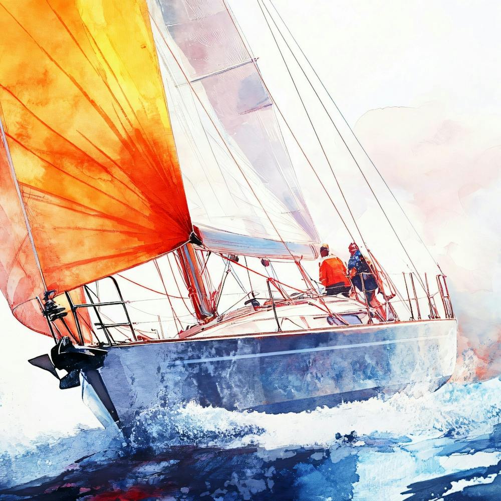 Watercolor Sailboat