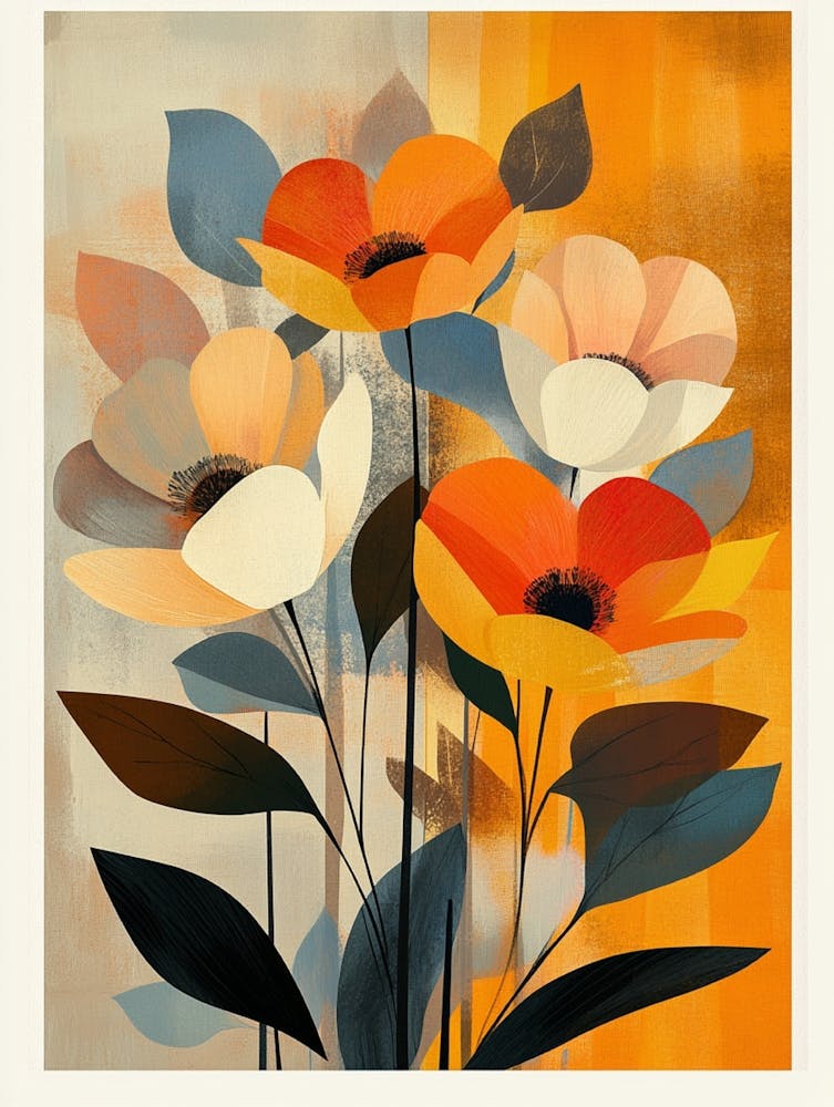Fleurs Oranges 1