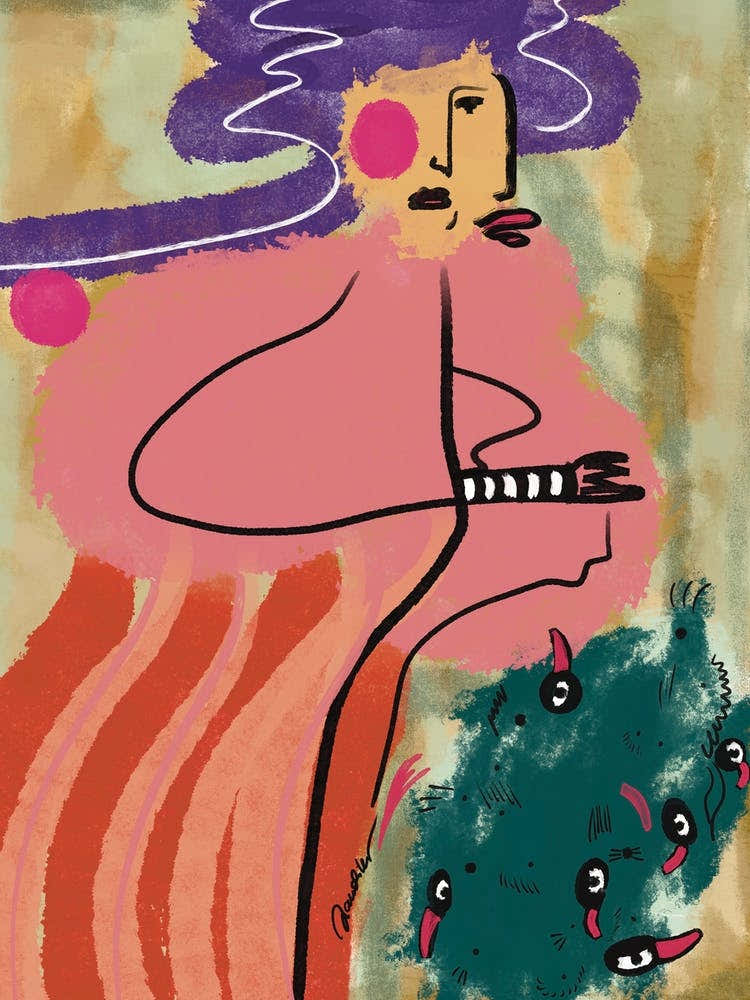 'The Woman In Purple'