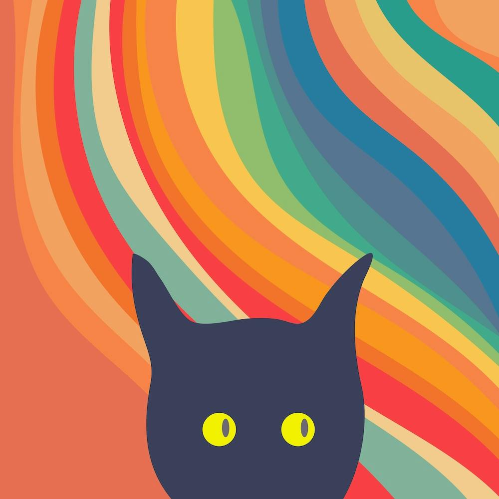 Stalking Cat Square