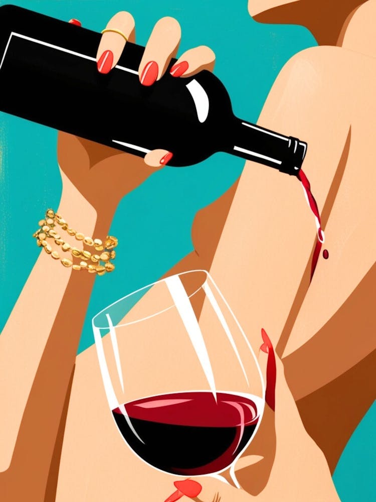 Woman Pouring Wine 5