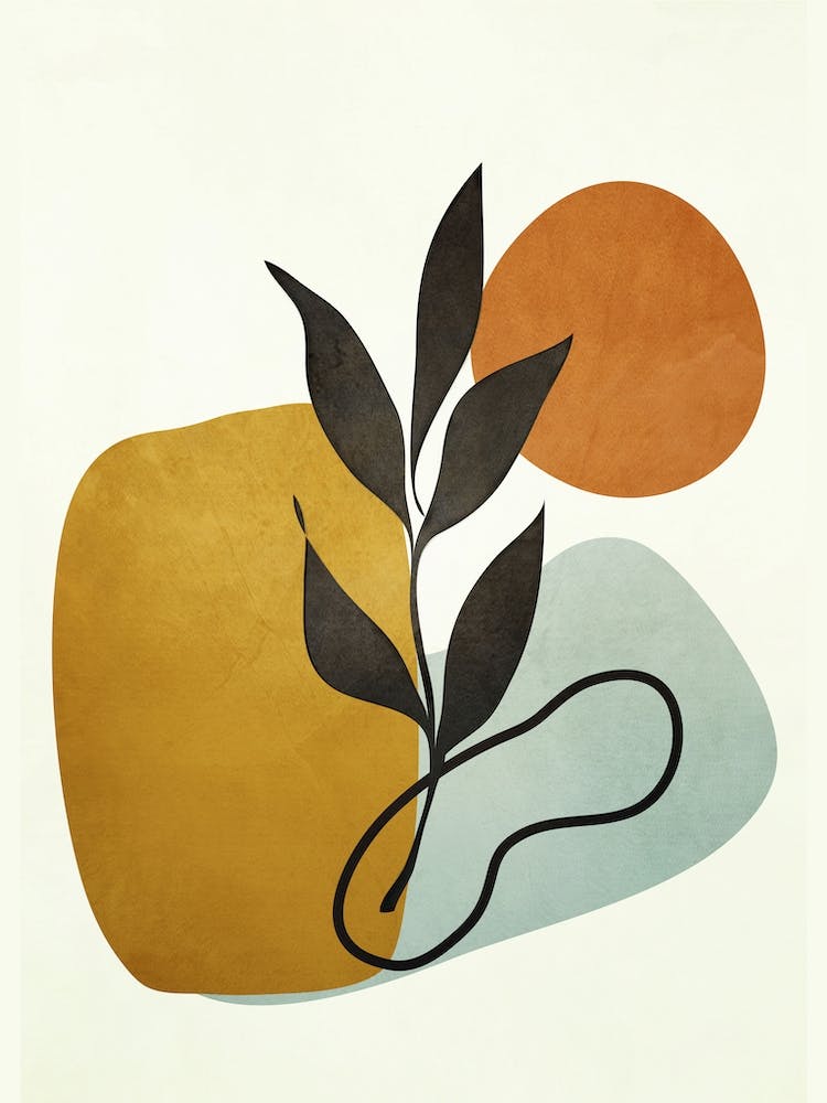 Soft Abstract Small Leaf