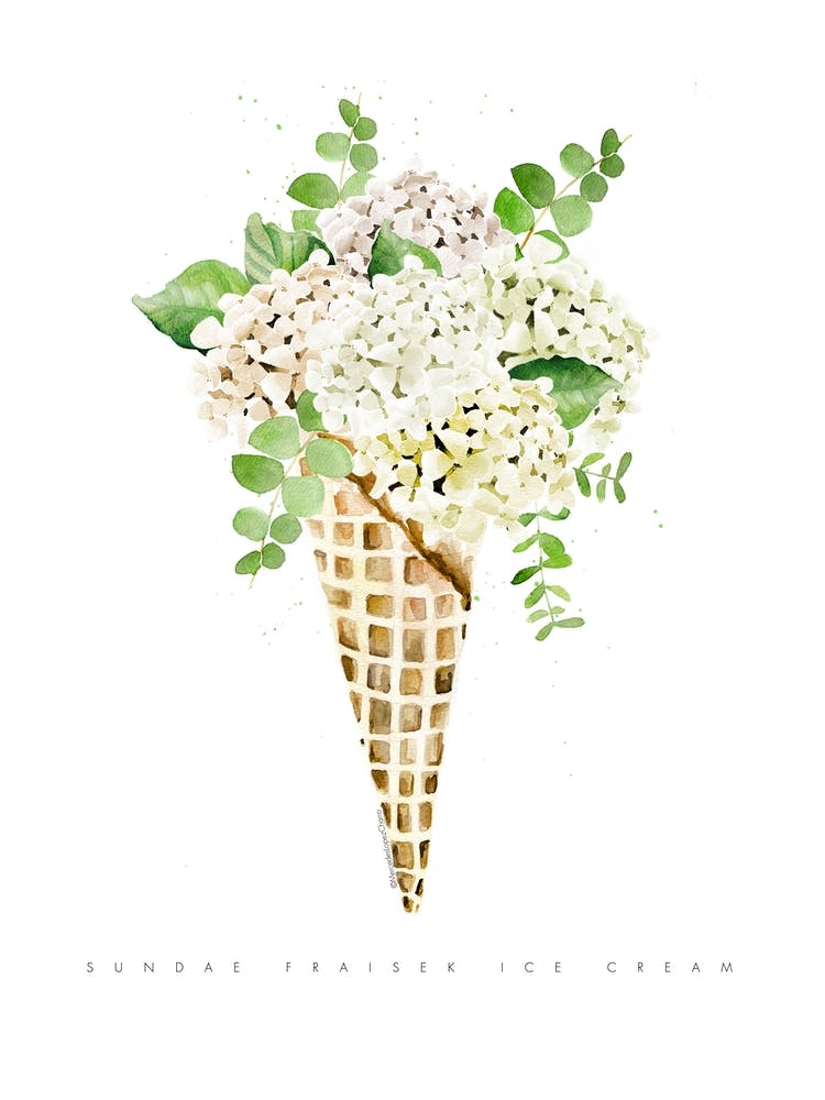 Cream Hydrangea Cone