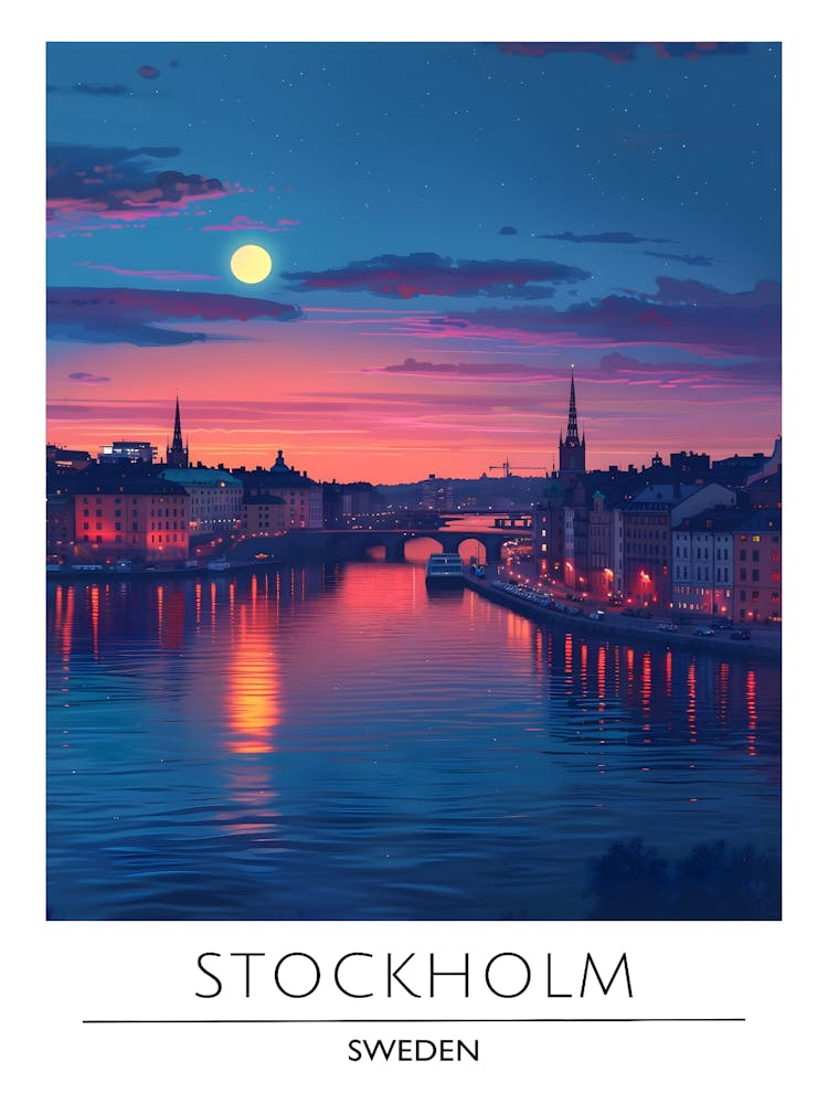 Sunset In Stockholm 1