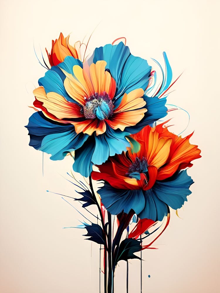 Abstract Flower Painting 7