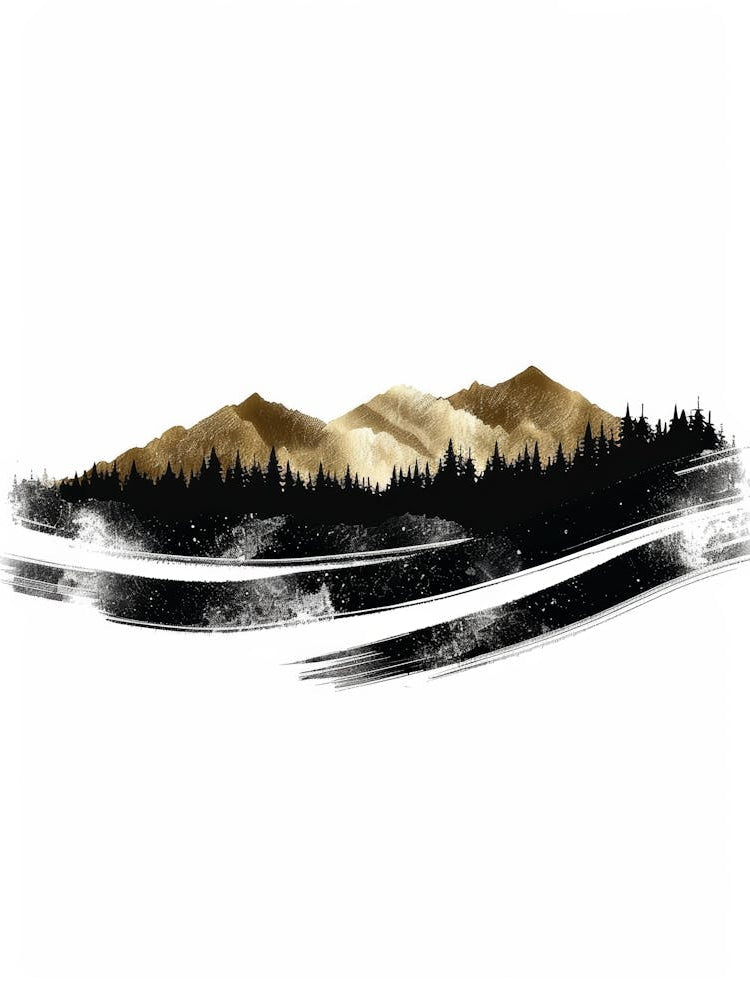 Mountains In The Snow