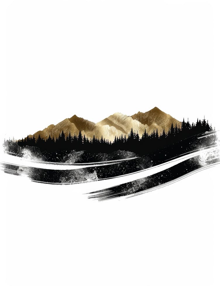 Mountains In The Snow