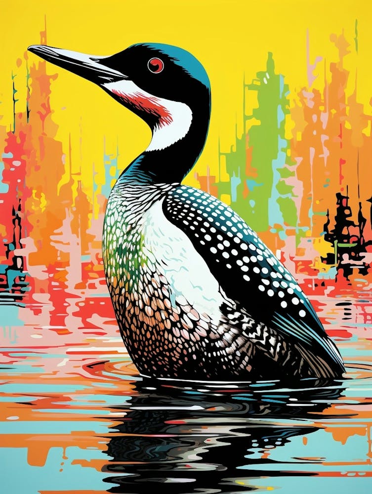 Oiseau Style Andy Warhol Plongeon 3