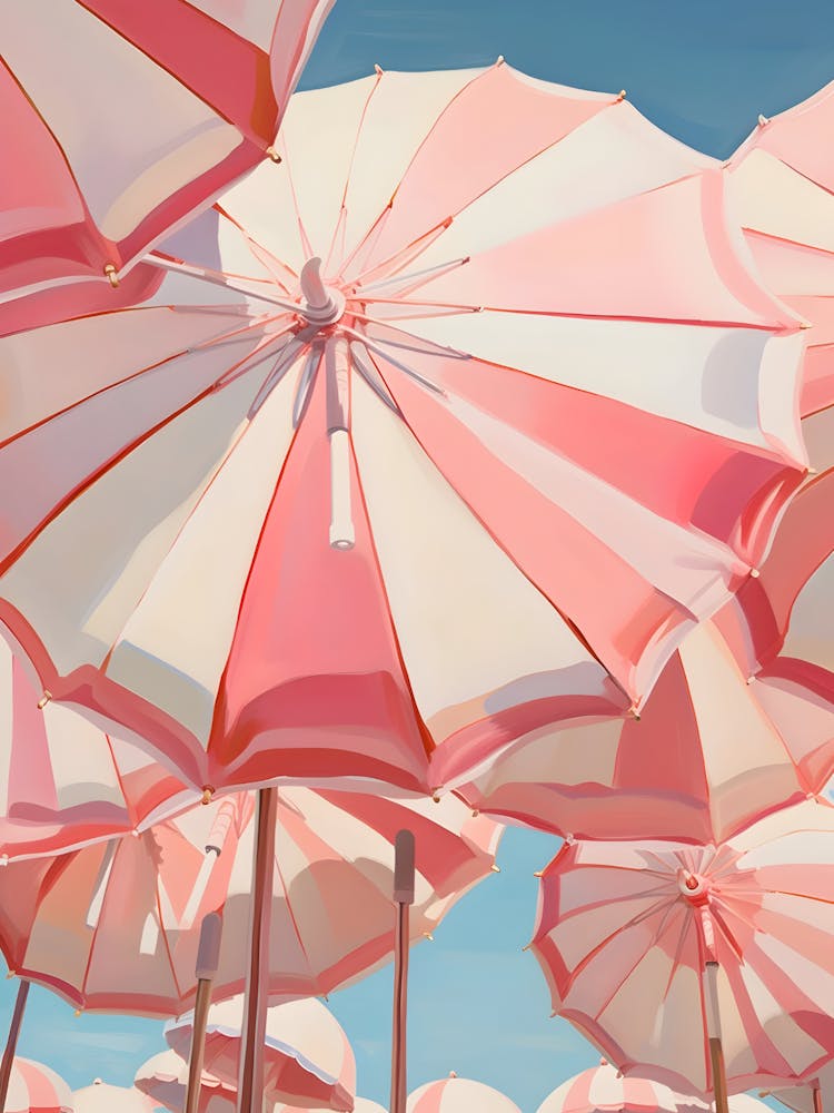 Pink Umbrellas