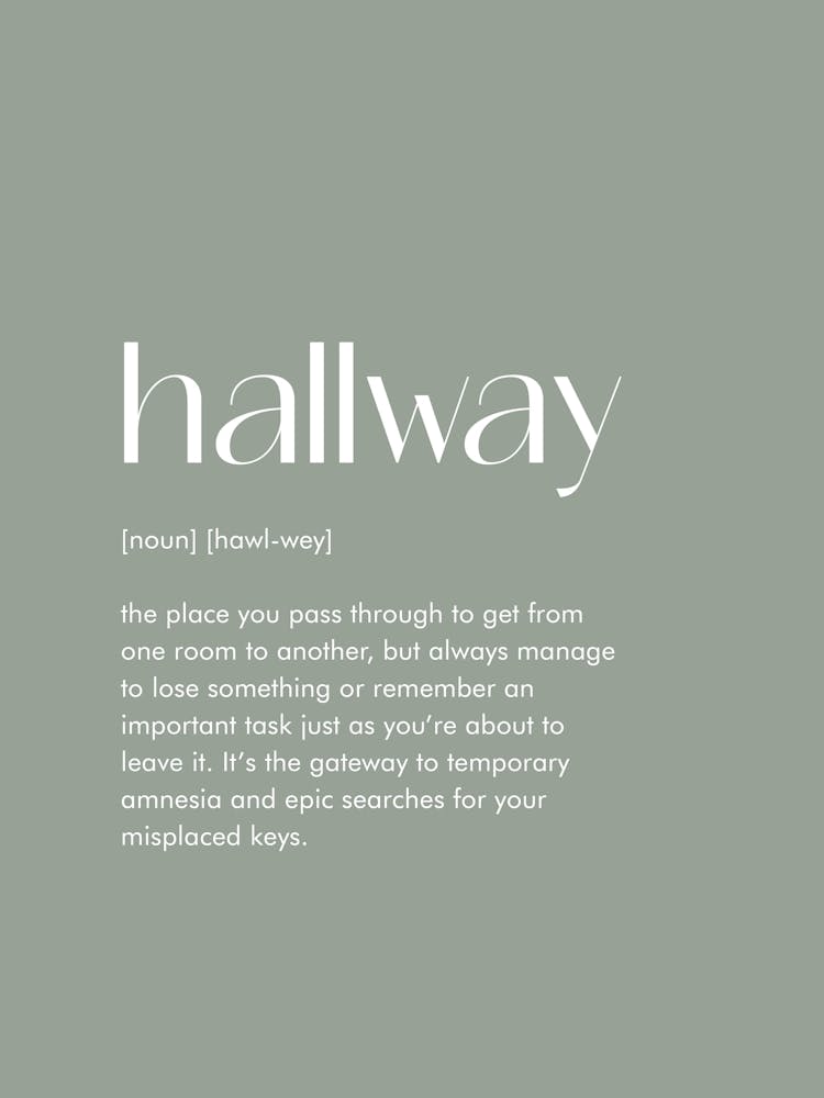 Hallway Definition Prints 02