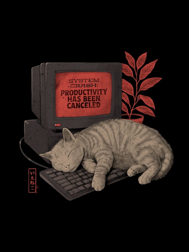 Systemabsturz Katze Süß IT