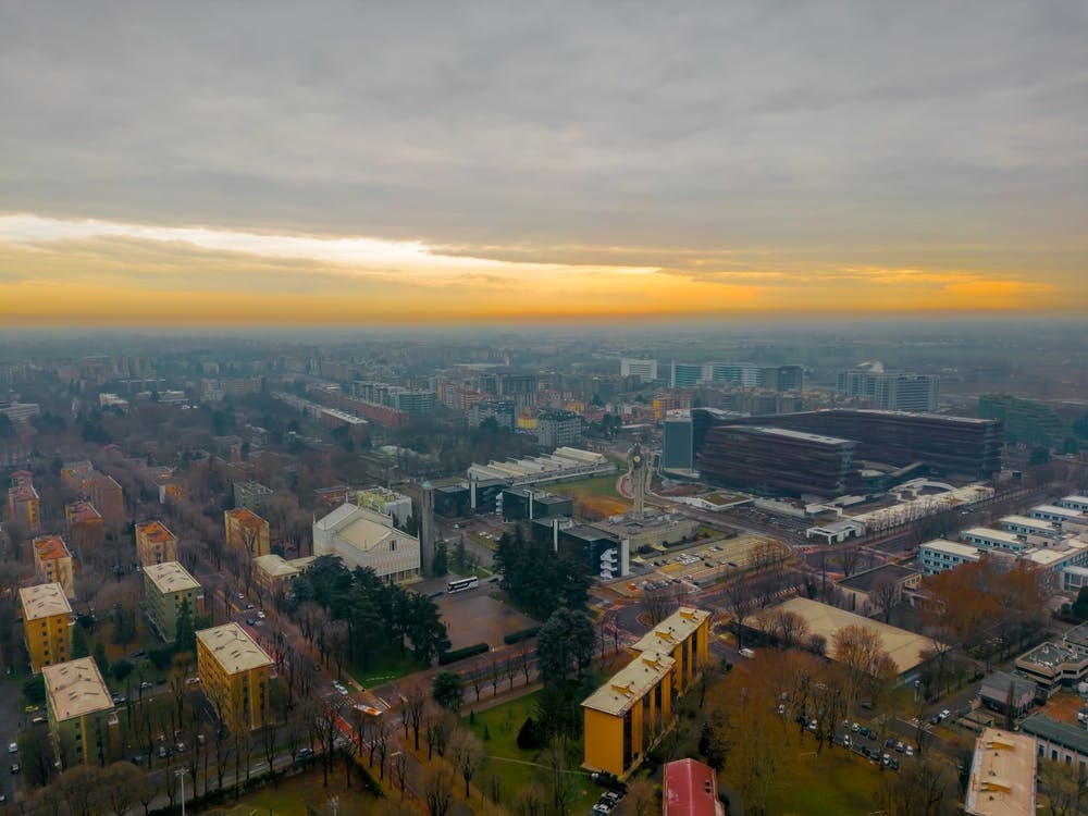 Tramonto a San Donato Milanese, Milano, Italy Print Art