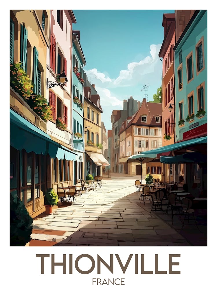 Affiche de voyage Thionville