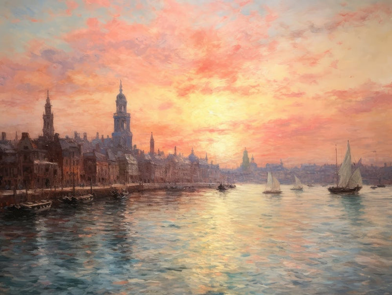 Sunset and River