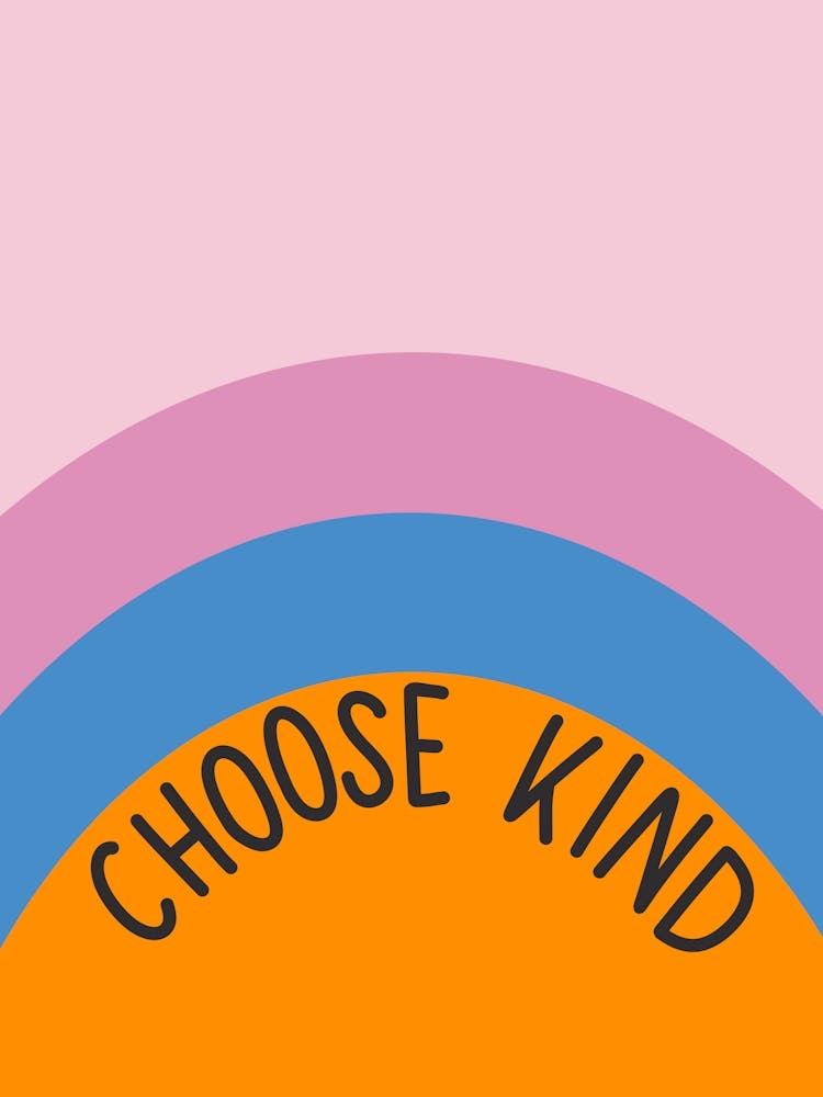 Choose Kind Inspirational Quote Minimalism