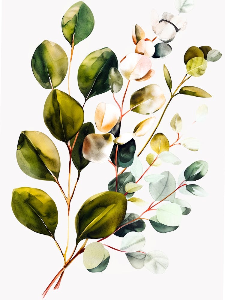 Eucalyptus nature floral art