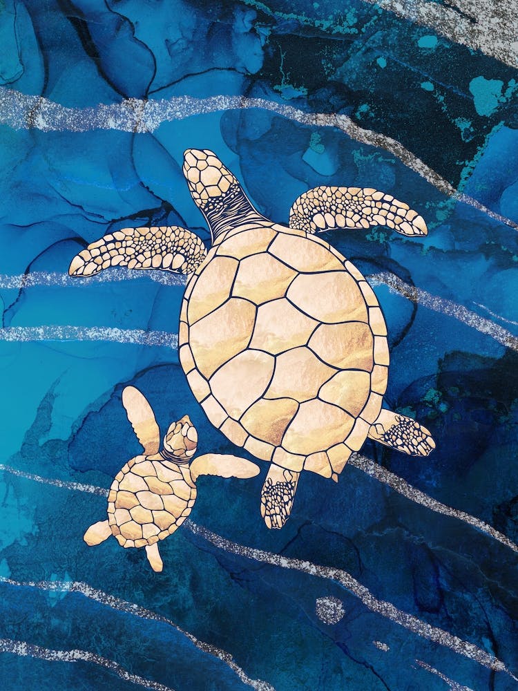 Turtles In The Ocean