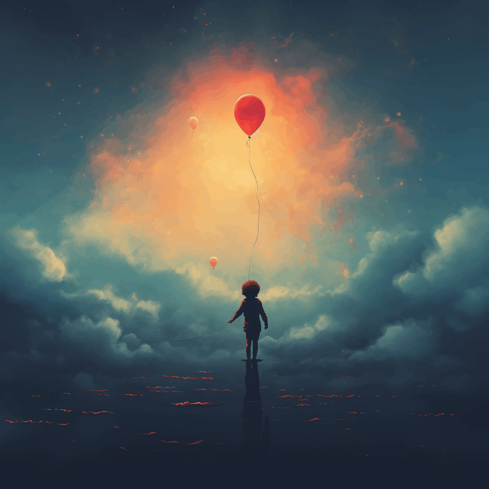 Red Balloons In The Sky