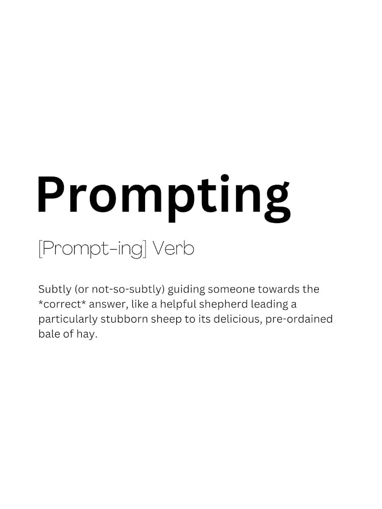 Prompting Definition Meaning