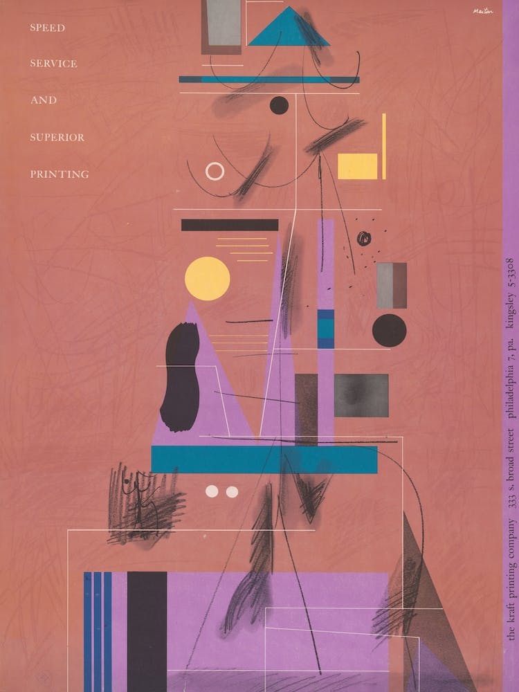 Speed, Service, Superior Printing Advert