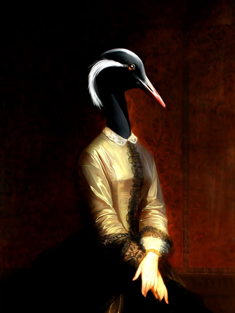 Lady Ava The Crane Pet Portraits