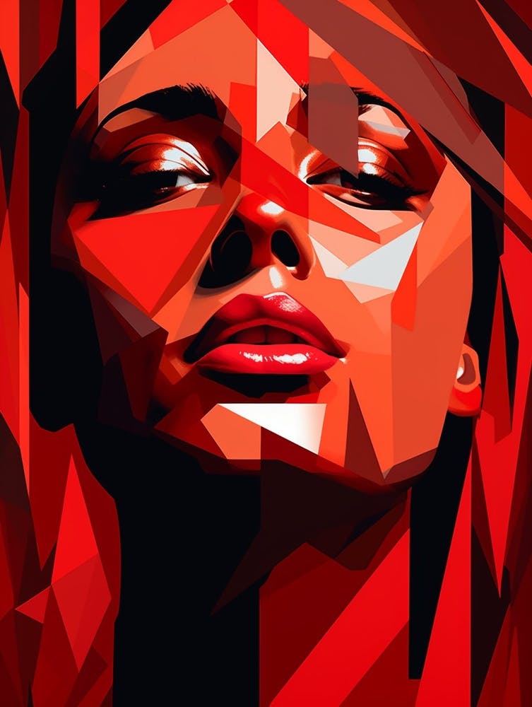 Abstract Geometric Lady 4