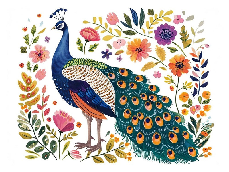 Little Floral Peacock 1