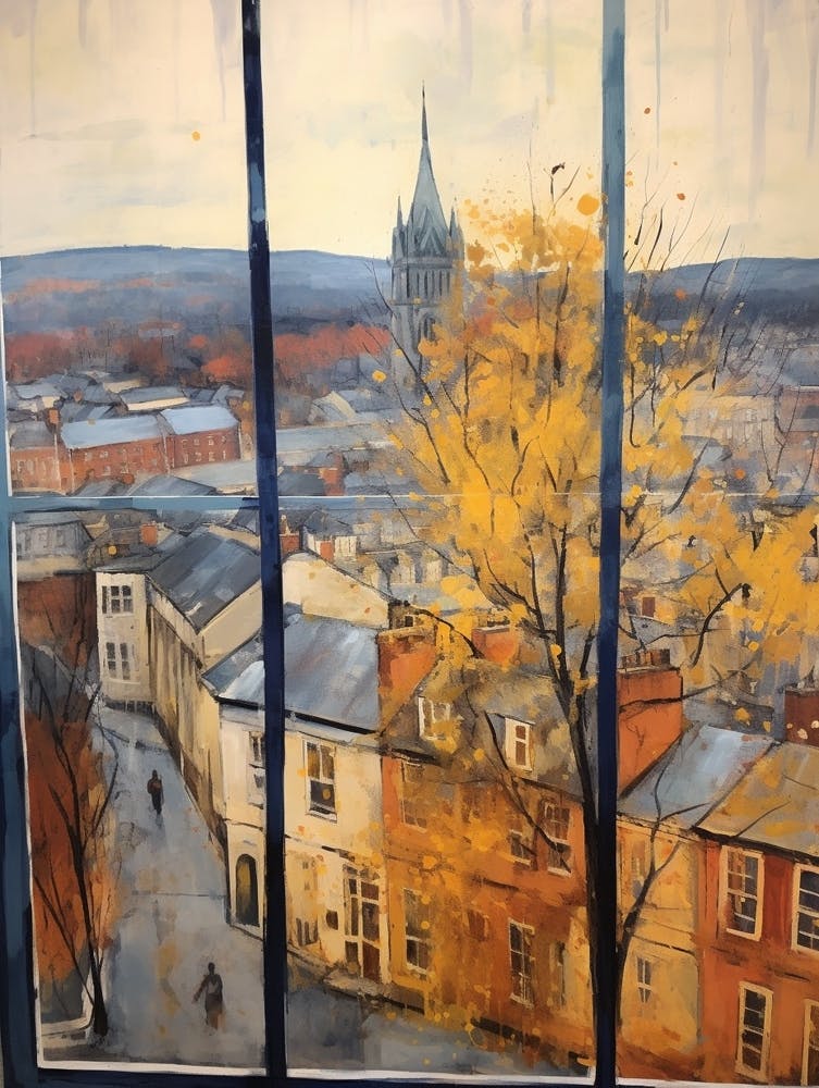 Winter Cityscape Richmond England