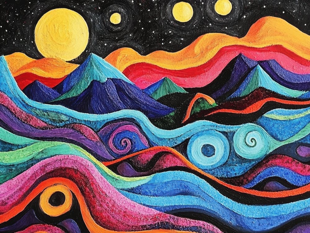Colorful Landscape Painting 1